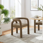 Astrid Performance Velvet Dining Chair in Camel