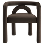 Astrid Performance Velvet Dining Chair in Cocoa