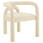 Astrid Performance Velvet Dining Chair in Porcelain