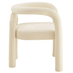 Astrid Performance Velvet Dining Chair in Porcelain