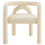 Astrid Performance Velvet Dining Chair in Porcelain