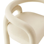 Astrid Performance Velvet Dining Chair in Porcelain