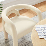 Astrid Performance Velvet Dining Chair in Porcelain