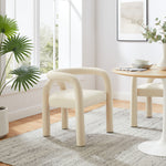 Astrid Performance Velvet Dining Chair in Porcelain