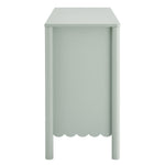 Emmeline Scalloped 6-Drawer Dresser in Sage