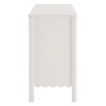 Emmeline Scalloped 6-Drawer Dresser in White