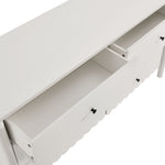 Emmeline Scalloped 6-Drawer Dresser in White
