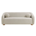 Holland 85" Chenille Fabric Sofa in Dove Gray
