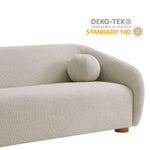 Holland 85" Chenille Fabric Sofa in Dove Gray