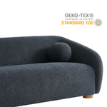 Holland 85" Chenille Fabric Sofa in Navy