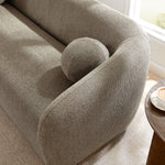 Holland 85" Chenille Fabric Sofa in Taupe