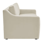 Liora Performance Velvet Sofa in Alabaster