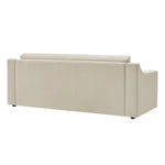 Liora Performance Velvet Sofa in Alabaster