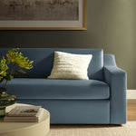 Liora Performance Velvet Sofa in Cadet Blue