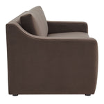 Liora Performance Velvet Sofa in Chocolate Brown