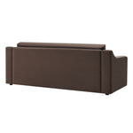 Liora Performance Velvet Sofa in Chocolate Brown