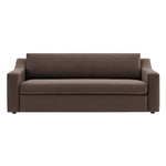 Liora Performance Velvet Sofa in Chocolate Brown