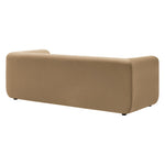 Leif 89" Performance Velvet Upholstered Sofa in Taupe