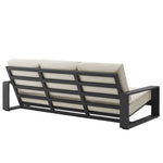 Lirienne 4-Piece Outdoor Patio Aluminum Furniture Set in Cream