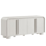 Bellamy Curved 4-Door Sideboard Cabinet in Ash