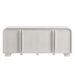 Bellamy Curved 4-Door Sideboard Cabinet in Ash