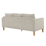Hawken Boucle Fabric Sofa in Parchment Beech
