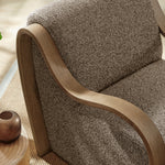 Atrium Lattice Boucle Accent Armchair in Earth