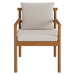 Eleni 7 Piece Outdoor Patio Teak Wood Dining Set in Natural Sail
