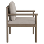 Eleni 7 Piece Outdoor Patio Teak Wood Dining Set in Weathered Gray Pebble