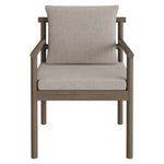 Eleni 7 Piece Outdoor Patio Teak Wood Dining Set in Weathered Gray Pebble