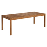 Eleni 7 Piece Outdoor Patio Teak Wood Dining Set in Natural Sail