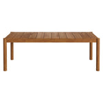 Eleni 7 Piece Outdoor Patio Teak Wood Dining Set in Natural Sail