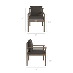 Eleni 7 Piece Outdoor Patio Teak Wood Dining Set in Weathered Gray Flint