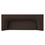 Hilda 86" Curved Back Performance Velvet Sofa in Chocolate Brown