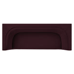 Hilda 86" Curved Back Performance Velvet Sofa in Mulberry