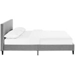 Anya Fabric Queen Bed in Light Gray