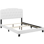 Amelia Faux Leather Full Bed in White