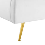 Lana Performance Velvet Queen Wingback Platform Bed in White