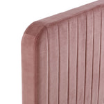 Celine Channel Tufted Performance Velvet Queen Bed in Dusty Rose