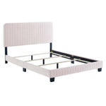 Celine Channel Tufted Performance Velvet Queen Bed in Pink