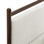 Ginny Twin Size Platform Bed Frame in Wenge Heathered Ivory