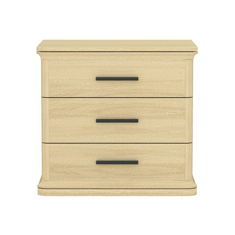 Clifford Nightstand (3-Drawer) in Natural Oak