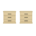 Clifford Nightstand (3-Drawer) in Natural Oak