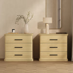 Clifford Nightstand (3-Drawer) in Natural Oak