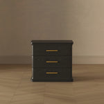 Clifford Nightstand (3-Drawer) in Black