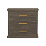 Clifford Nightstand (3-Drawer) in Walnut