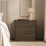 Clifford Nightstand (3-Drawer) in Walnut