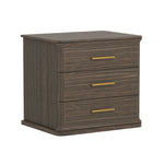 Clifford Nightstand (3-Drawer) in Walnut
