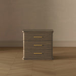 Clifford Nightstand (3-Drawer) in Walnut