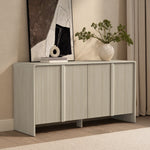 Novara 60" Sideboard (4-Door) in Whitewashed Oak
